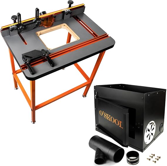 O'SKOOL Precision Router Table with Dust Collection Box