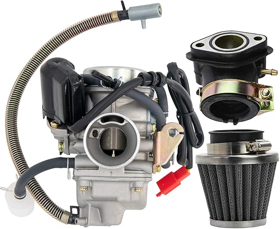 GY6(150cc) Carburetor for 150cc 125cc 152QMJ 157QMJ 4 Stroke Engines Electric Choke Motorcycle Scooter - GY6 150cc Carburetor 24mm PD24J Carb