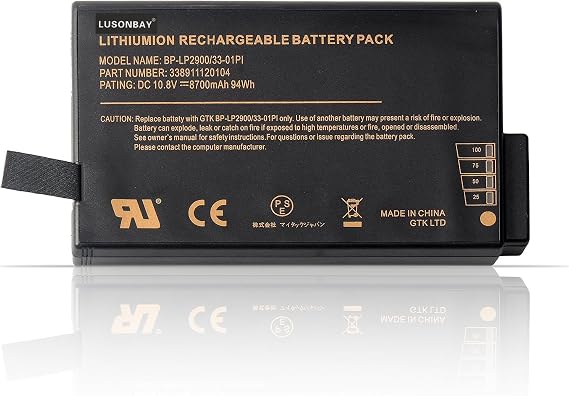 BP-LC2600/33-01S1 New Laptop Battery for Getac X500 V100 V1010 V200 M230 BP-LP2900/33-01PI 338911120104 10.8V 8700mAh