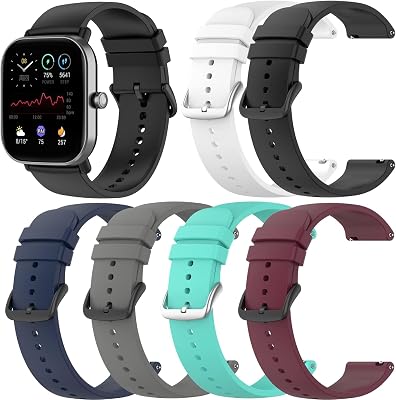 Chofit Compatible with Cillso IDW25 IDW26 Watch Band for Women Men,Silicone Strap Quick Release Wristbands Adjustable Replacement Smartwatch Bands Accessories