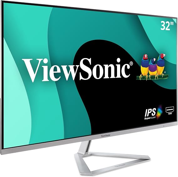 ViewSonic VX3276-MHD 32 Inch 1080p Widescreen IPS Monitor, HDMI, PC Display