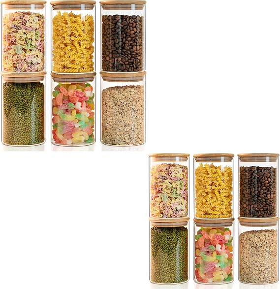 Liuruiyu 37oz & 50oz Round Jar Set