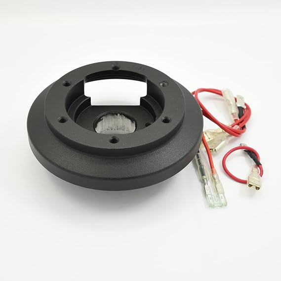 6 Bolt Steering Wheel Short Hub Adapter Boss Kit Aluminum Black