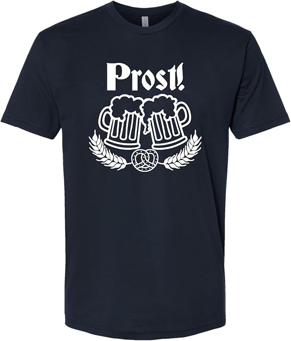 Go All Out Adult Prost! Oktoberfest German Cheers Deluxe Soft T-Shirt