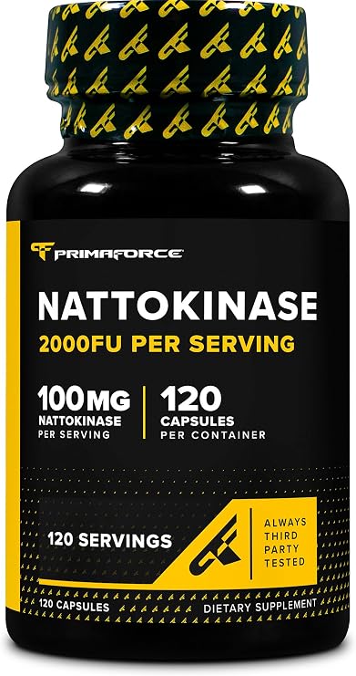 Primaforce Nattokinase (100mg) 2000 FU Per Serving, 120 Capsules