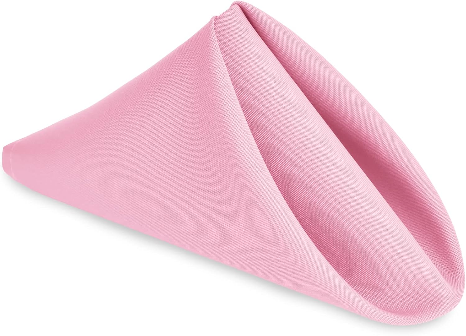 Hiasan Cloth Napkins Set of 6, 18 x 18 Inch, Washable Pink Dinner Napkins with Hemmed Edges for Restaurant, Wedding and Holiday