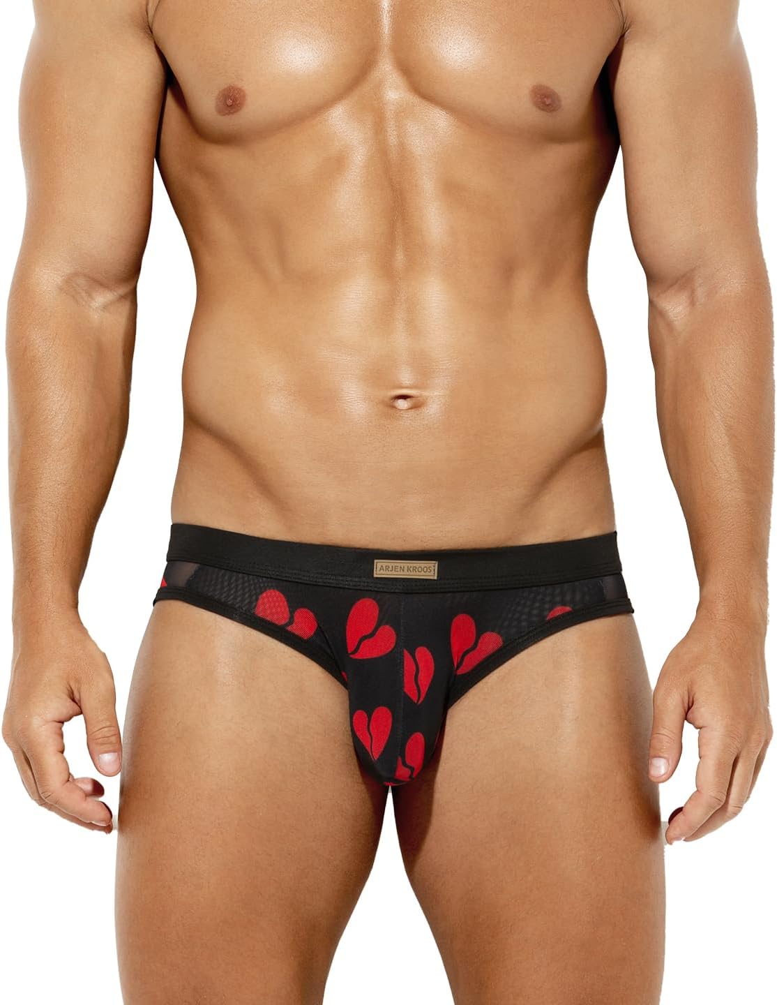 Arjen Kroos Men Sexy Underwear Breathable Comfortable Mesh Briefs