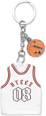 ATEEZ Official Tour Merch Basketball Uniform Keyring