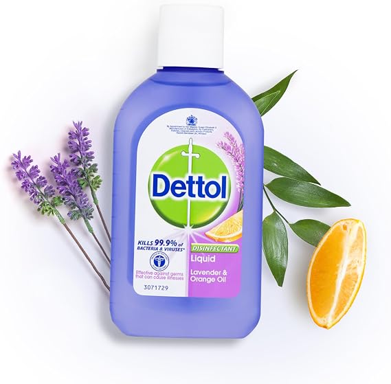 Dettol Disinfectant Multipurpose Liquid, Lavender and Orange Oil, 500ml