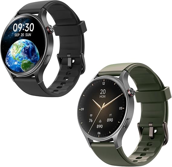 Fitpolo AR-01 Smartwatches (Black and Gray)