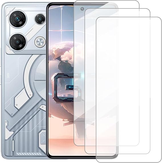 Screen Protector Compatible with Infinix GT 10 Pro 5G(6.67 Inch) [3 Pack] Glass Screen Protector Suitable for Infinix GT 10 Pro 5G, Tempered Glass Protective Film