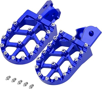 LKV Surron Dirt Bike Foot Pegs CNC Motorcycle Footpegs Pedals Rests Compatible with Sur Ron light Bee SX Segway X160 X260 Talaria Sting MX3 MX4 Taparia , Blue
