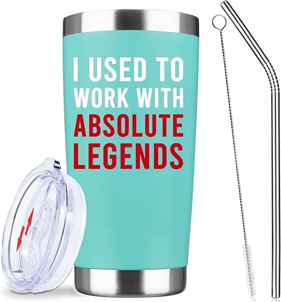 20oz Retirement Coworker Farewell Insulated Stainless Steel Mug with Lid