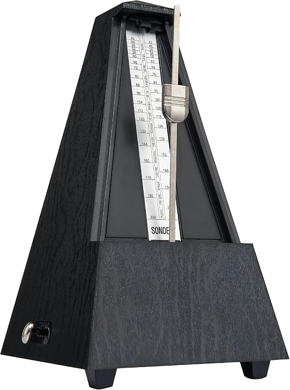 Sondery Mechanical Metronome with Bell for Piano Guitar Drum Classic Black