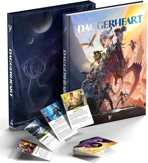 Darrington Press | Daggerheart Core Set | Fantasy Tabletop Roleplaying Game | 366-Page Hardcover Rulebook & 279 Customization Cards | 1+ Players