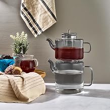 Perotti Tobby Borosilicate Glass Teapot Smoked
