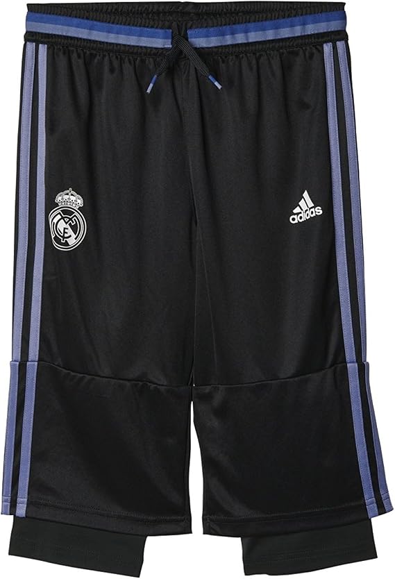 adidas Youth Real Madrid 16/17 3/4 Black/SupPur Pants