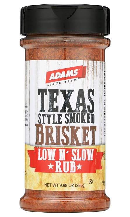 Adams Texas Style Smoked Brisket Low N Slow Rub, 9.89 Ounce Bottle (Pack of 1)