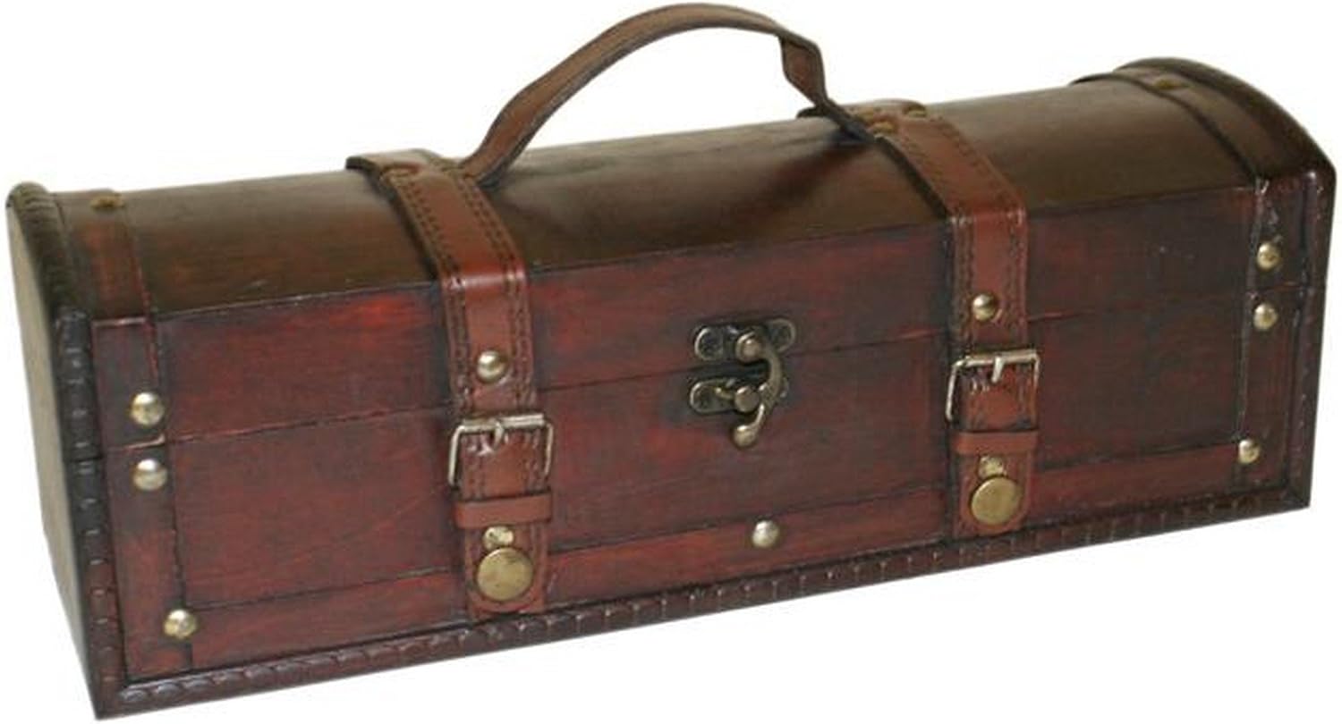 Something Different Wholesale Classic Dark Brown Wooden Treasure Trinket Box - 12cm x 35cm 1 Pc - Unique Handcrafted Design - Ideal for Collectors & Home Decor Enthusiasts