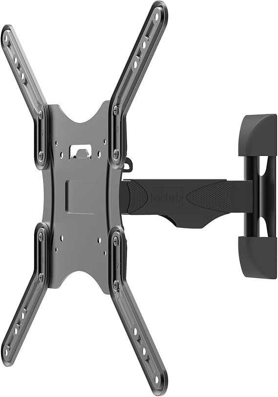 Kanto M100 Full Motion TV Wall Mount for 26" - 50" TVs | Articulating Arm with 10.2" of Extension | Up to 106 Swivel and 14 of Tilt | 8" Offset | VESA Compatible TV Bracket | Heavy-Duty Steel