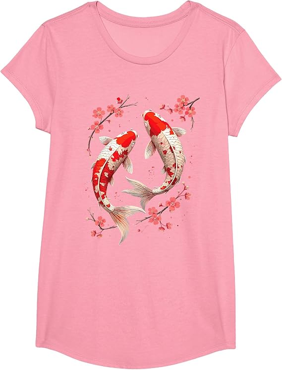 Cherry Blossom Koi Carp T-Shirt