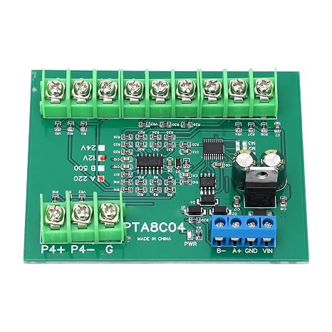 Temperature Sensor Module Kit, 4 Channel Pt100 Rtd Rs485 Temperature Sensor Acquisition Module, PT100 Resistance Value, for Thermostatic Systems, Thermal Systems, Measuring Instruments(A220 12V)