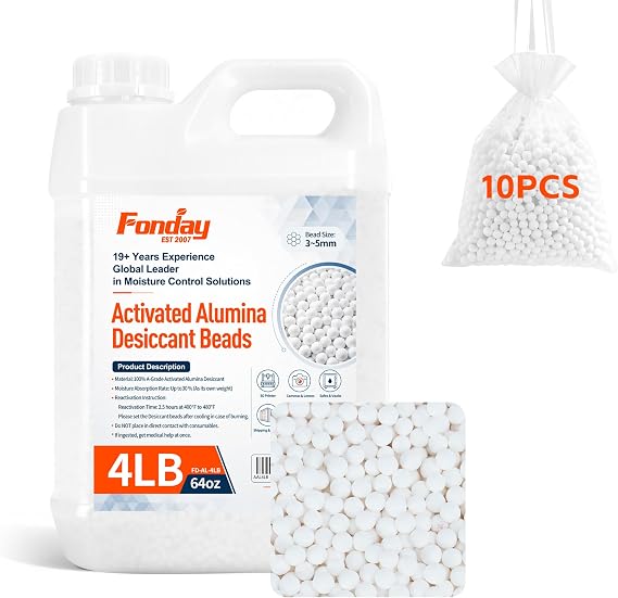 4LBS Fonday Activated Alumina Filament Drying Desiccant Moisture Absorber