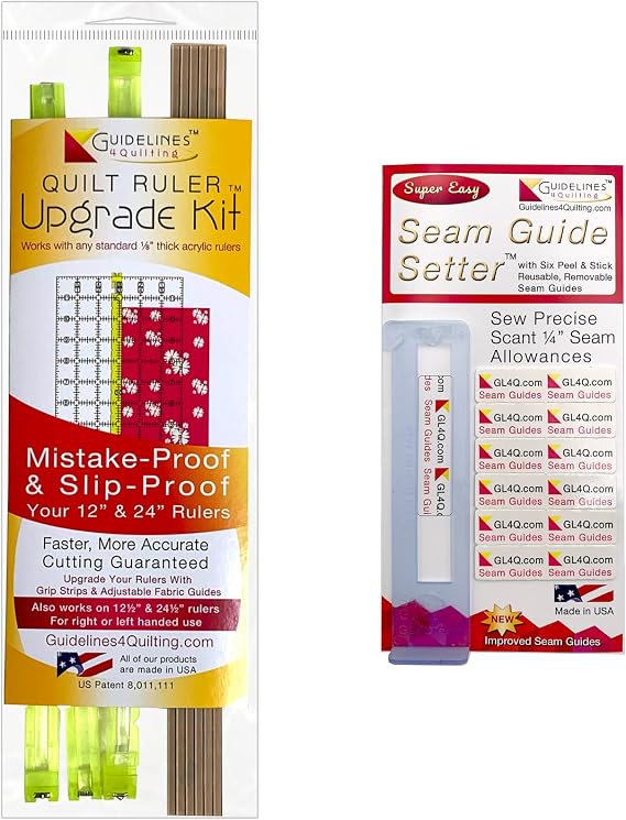 Quilt Ruler Upgrade Kit and Seam Guide Setter Bundle
