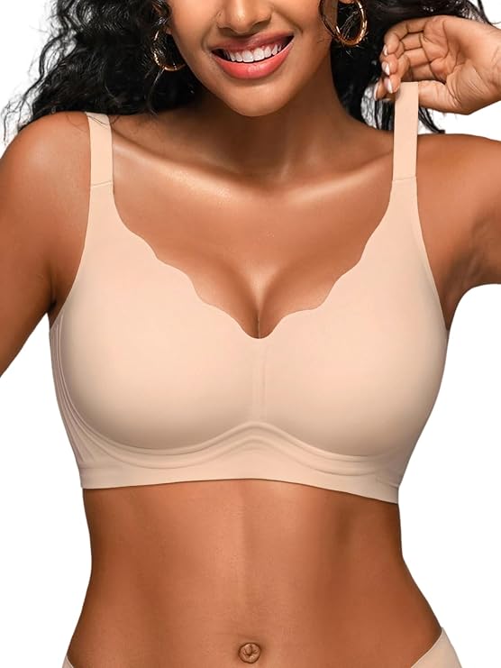 Jelly Bras for Women with Support - S-2XL Wireless Seamless Bralette