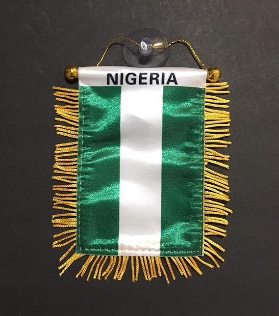 Nigeria flag for car accessories Small car Window Rearview Mirror Nigerian Flag Nigeria Flag Pride of Africa