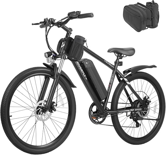 Hoverfly 16"/26" Adults Electric Bike, Max 28/40 Miles & 15.5/20Mph Speed | 500W/750W Peak Motor, Removable Battery, UL2849 Certified, Front Suspension, Dual Disc Brakes, Electric Bicycle for Commuting