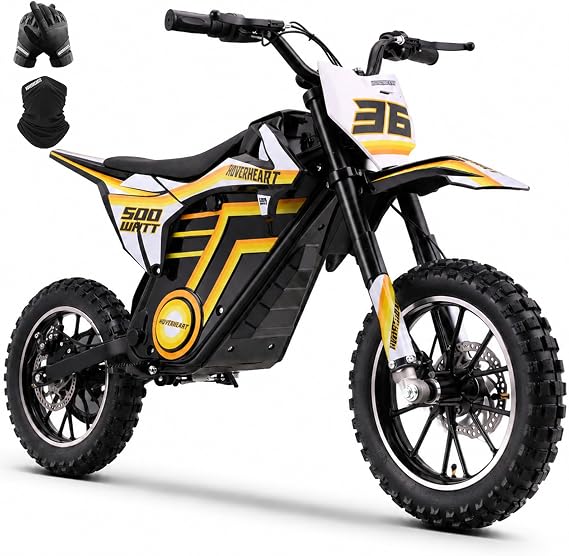 HOVER HEART Electric Bike for Big Kids, 36V Electric Dirt Bike