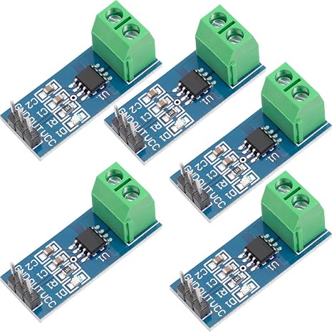 AZDelivery 5 x ACS712 Current Sensor 5A Measuring Range Module Current Sensor Compatible with Arduino Includes E-Book