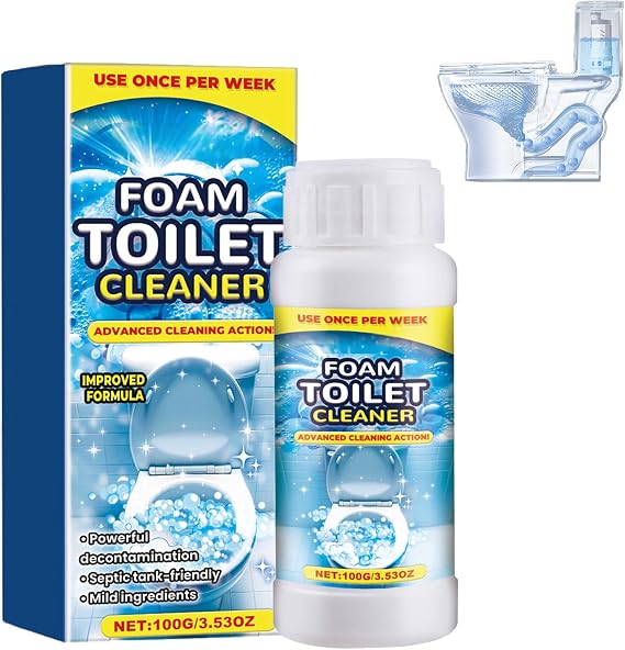 Foam Toilet Cleaner, 2025 NewToilet BowlCleaner, Advanced Toilet Cleaner for Home Bathroom, Powerful Instant Bowl Cleaners for Toilets Squatting Pans
