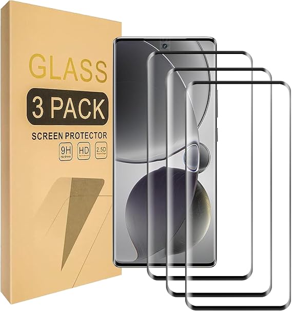 (3 Pack) Compatible with Tecno Pova Curve 5G Screen Protector Tempered Glass，Case Friendly [High-definition scratch-resistant, 9H hardness]