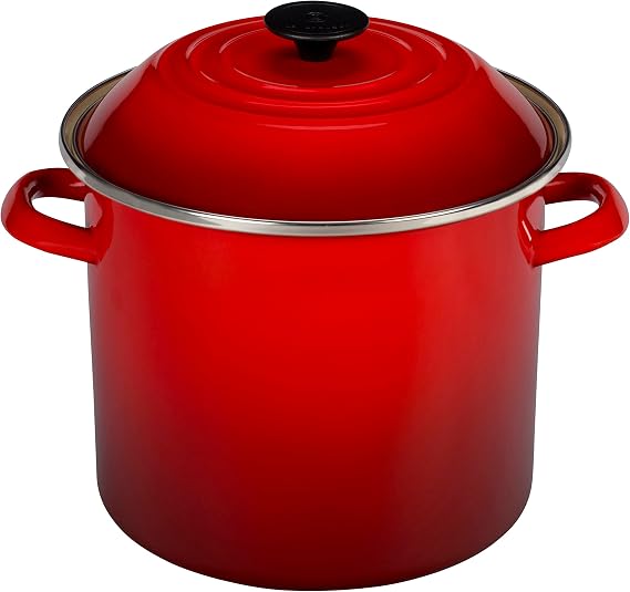 Le Creuset Enamel On Steel Stockpot, 16 qt., Cerise