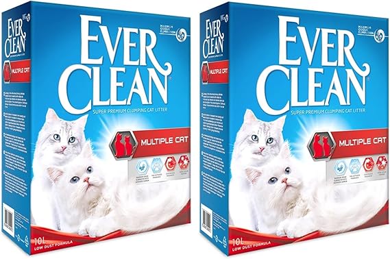 Ever Clean Multiple Cat Çok Kedili Topaklanan Kedi Kumu 2x10 Lt