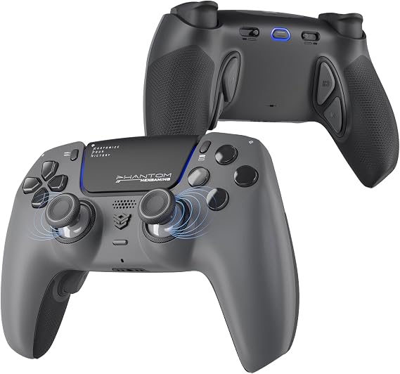 HEXGAMING PHANTOM Controller Compatible with ps5, PC - Shadow Grey