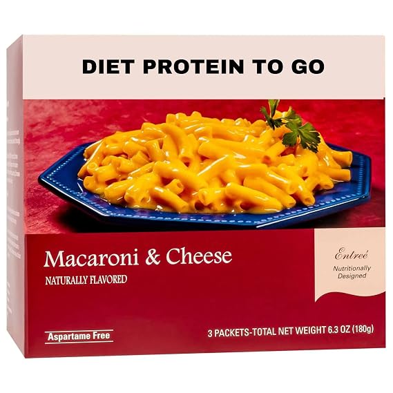 DPTG - Macaroni And Cheese Protein Pasta, 12g Protein, Low Calorie Meal, Low Fat, Low Sugar, Aspartame Free, Ideal Protein Compatible