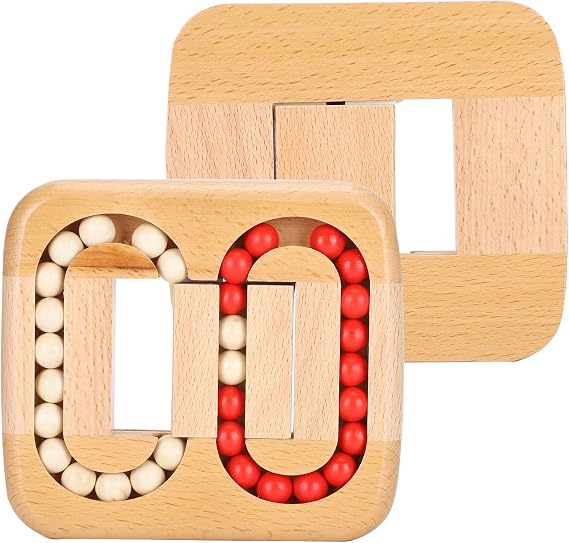 Adults Science Education Maze Game, Wooden Toy - Planar Ball Luban Unlock Puzzle for & Fun
