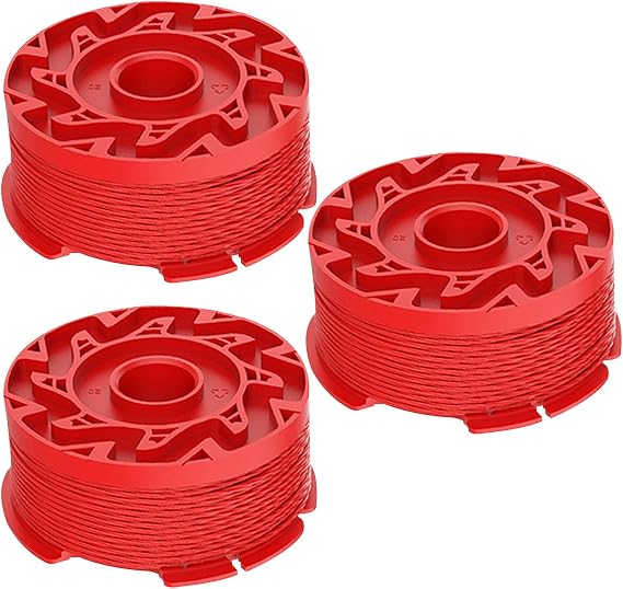 CMZST080/CMZST0803 Compatible with Craftsman Models: CMCST910M,CMCST910M1 and CMCST910 Series Craftsman, Weed Eater Wacker String Trimmer Line 20 Feet 0.080'',Twist Line,3 Spool