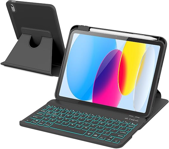 RAYMCRAFT for iPad 11th(A16, 2025)/10th Generation Case with Keyboard