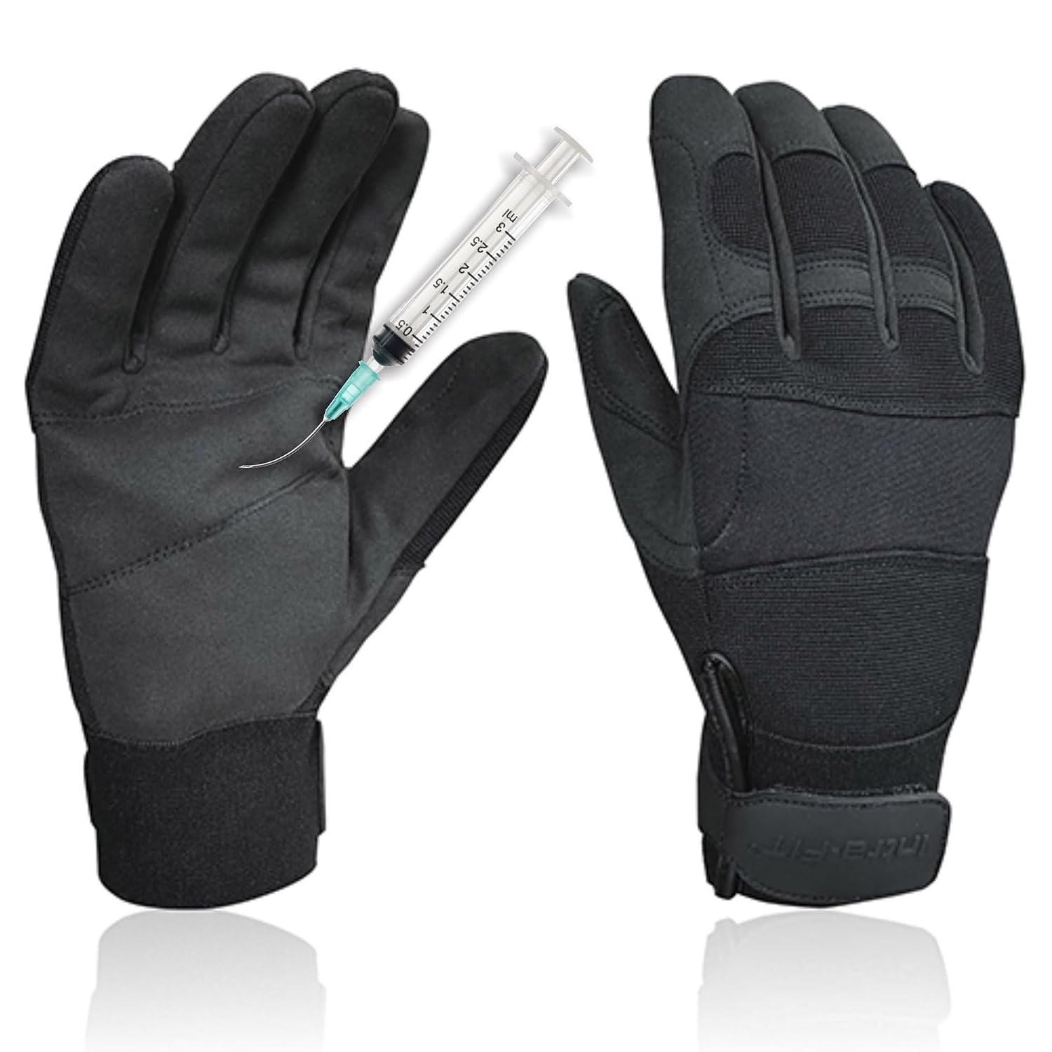 Needle Puncture & Cut Resistant Gloves, Flexible and Breathable Safety Work Gloves for Men Size M