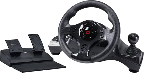 Subsonic Superdrive - GS750 Drive Pro steering wheel with pedals, paddles, shifter and vibration for Xbox Serie X/S, PS4, Xbox One, PC (programmable for all games)