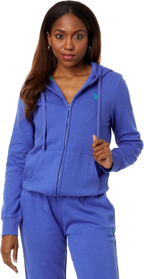 U.S. POLO ASSN. Full Zip Hoodie w/Pony Dazzling Blue MD