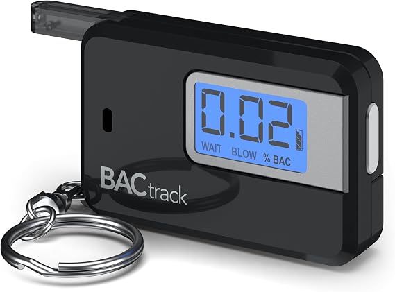 BACtrack Go Keychain Breathalyzer | Portable Alcohol Tester | Black