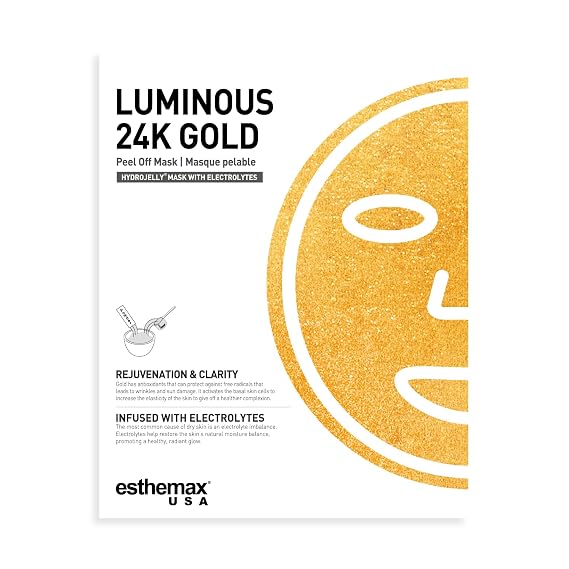 [esthemax] LUMINOUS 24K GOLD HYDROJELLY MASK