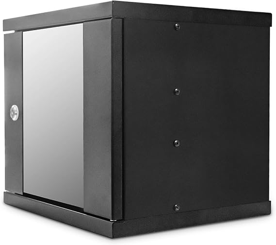 Dynamode 4U 320mm Deep Data Cabinet, Wall Mounted, 10" Rackmount (320x300x310 mm), Wall Enclosures Cabinet for SMA Applications, Mount Rack, IT Data Network Equipment with Cable Management & Lock.
