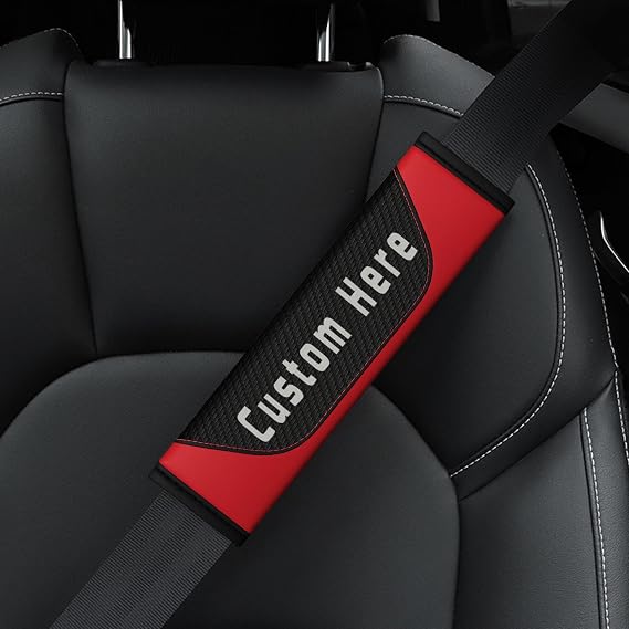 Personalised Car Seat Belt Cover – Custom Seatbelt Shoulder Pad, Soft Cushion Strap Sleeve for Cars and Trucks
