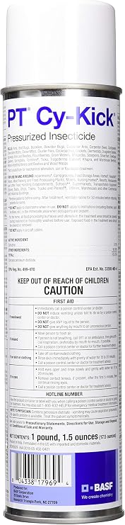 PT Cy-Kick Pressurized For Insects - 17.5oz can - by BASF